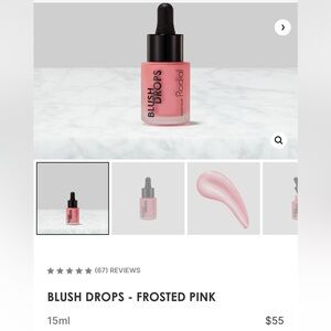 Brand New Rodial Blush Drops - Frosted Pink